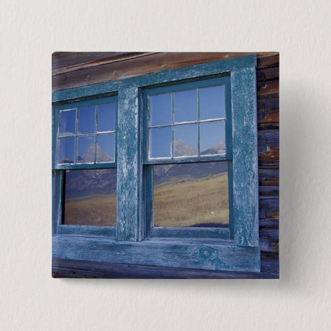 Bóton Quadrado 5.08cm N.A., EUA, Wyoming, Grand Teton National Park, (Frente)