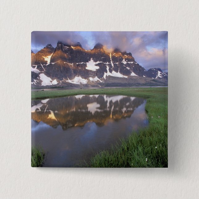 Bóton Quadrado 5.08cm NA, Canadá, Alberta, Tonoquin Valley. Jasper (Frente)