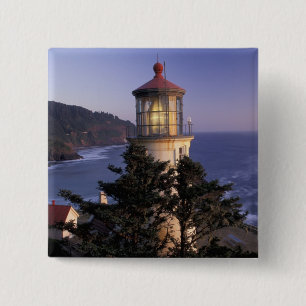 Bóton Quadrado 5.08cm NA, EUA, Oregon, Farol de Heceta Head,