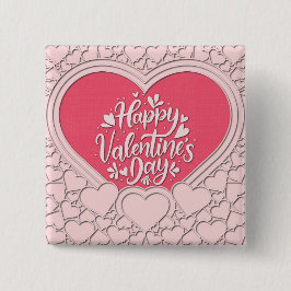 Bóton Quadrado 5.08cm Na moda Elegante cor-de-rosa