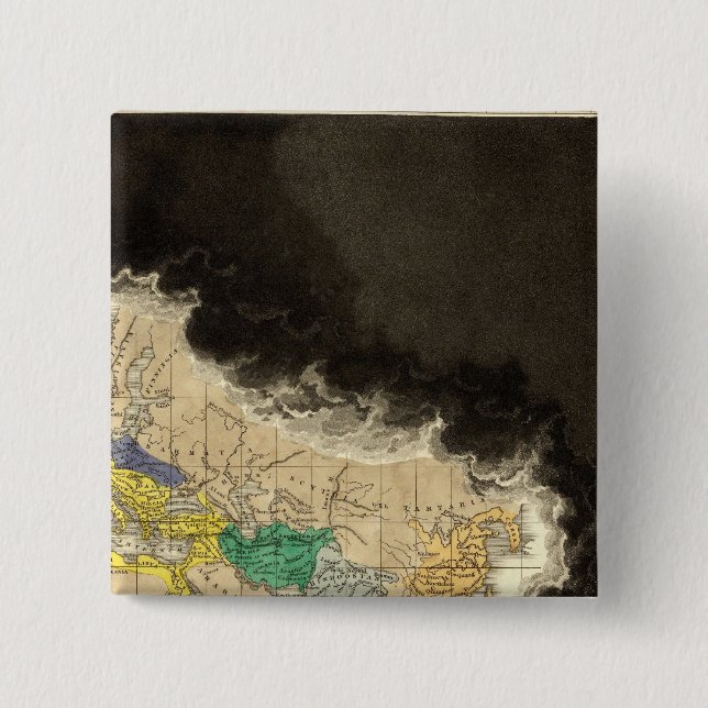 Bóton Quadrado 5.08cm Na morte de Constantine 337 AD (Frente)