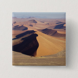 Bóton Quadrado 5.08cm Namíbia, Parque Namib-Naukluft. Vista aérea de