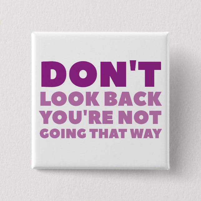 Bóton Quadrado 5.08cm Não - Botão Quadrado (Frente)