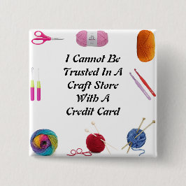 Bóton Quadrado 5.08cm Não É Possível Confiar No Botão