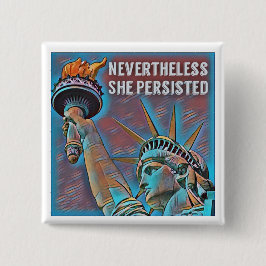 Bóton Quadrado 5.08cm Não obstante, persistiu