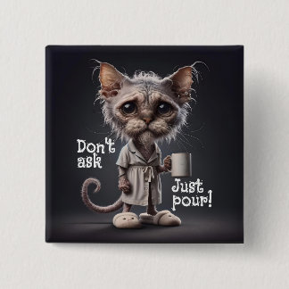 Bóton Quadrado 5.08cm Não pergunte, apenas torça!