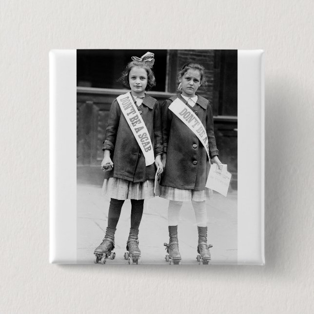 Bóton Quadrado 5.08cm Não seja um Scab (Frente)