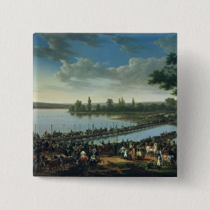 Bóton Quadrado 5.08cm Napoleon antes da batalha de Wagram