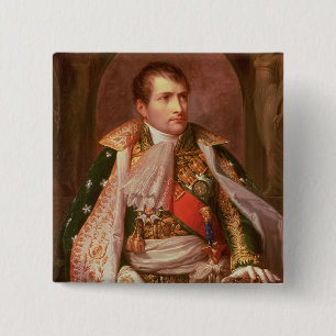 Bóton Quadrado 5.08cm Napoleon Bonaparte (1769-1821), como o rei de