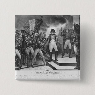 Bóton Quadrado 5.08cm Napoleon mim que chego no Tuileries