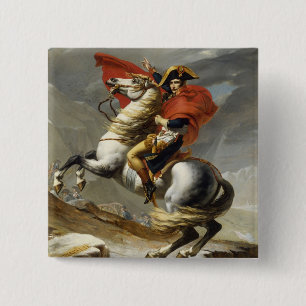 Bóton Quadrado 5.08cm Napoleon que cruza a passagem grande de St Bernard