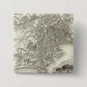 Bóton Quadrado 5.08cm Nápoles, Itália