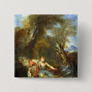 Bóton Quadrado 5.08cm Narciso, 1728