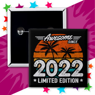 Bóton Quadrado 5.08cm Nascer 2022 Limited Edition Retrospectiva Desde 20