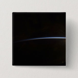 Bóton Quadrado 5.08cm Nascer do sol como visto no espaço