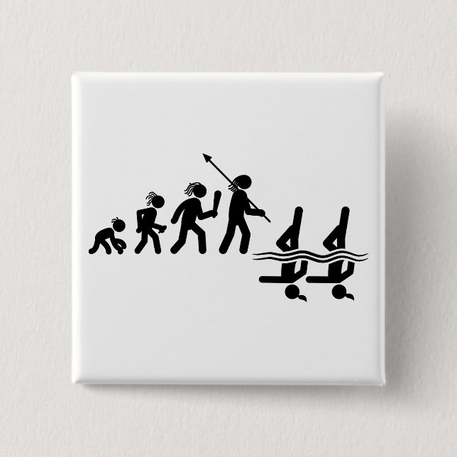 Bóton Quadrado 5.08cm Natação sincronizada (Frente)