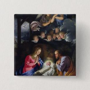 Bóton Quadrado 5.08cm Natividade