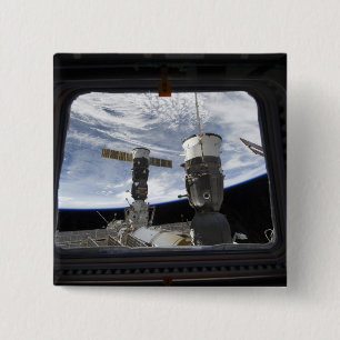 Bóton Quadrado 5.08cm Nave espacial de dois russos
