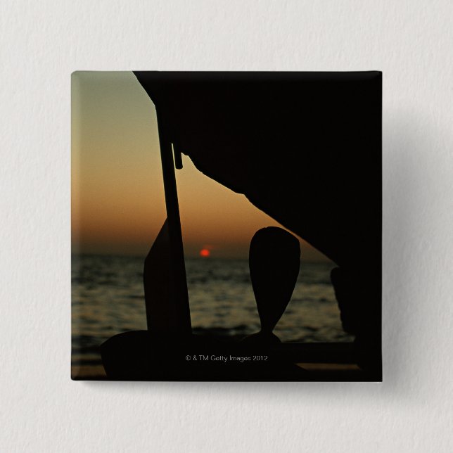 Bóton Quadrado 5.08cm Navio (Frente)