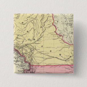 Bóton Quadrado 5.08cm Nebraska E Kanzas