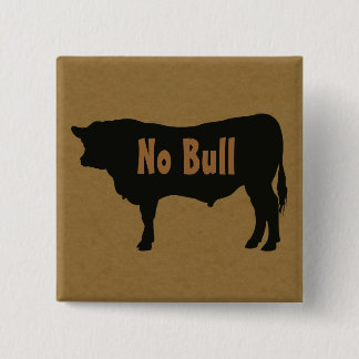 Bóton Quadrado 5.08cm Nenhum botão de Bull Angus Bull