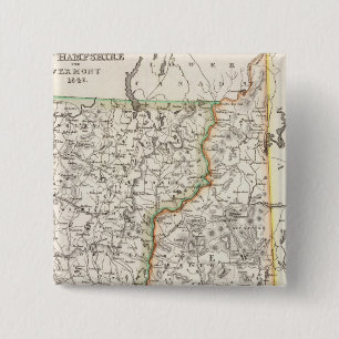Bóton Quadrado 5.08cm New Hampshire, Vermont