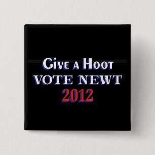 Bóton Quadrado 5.08cm Newt 2012 GAH do voto