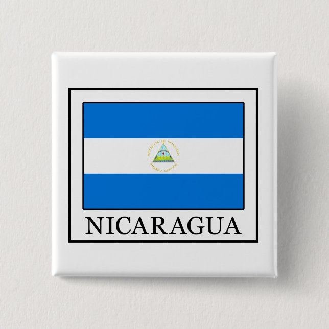 Bóton Quadrado 5.08cm Nicarágua (Frente)
