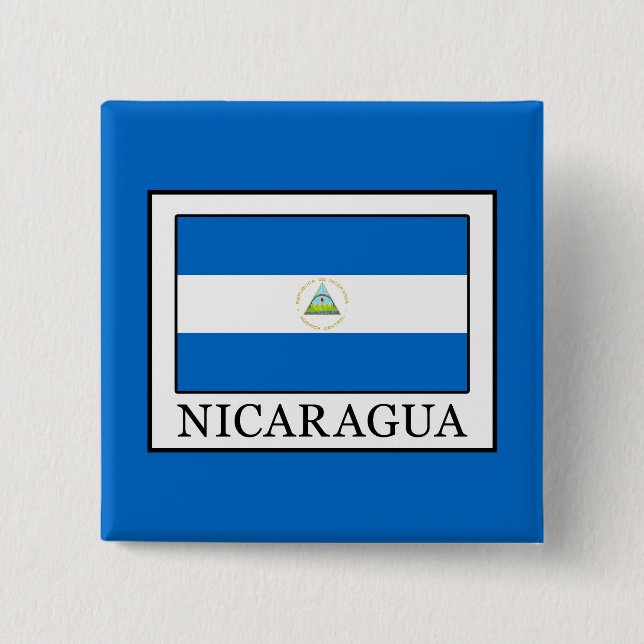 Bóton Quadrado 5.08cm Nicarágua (Frente)