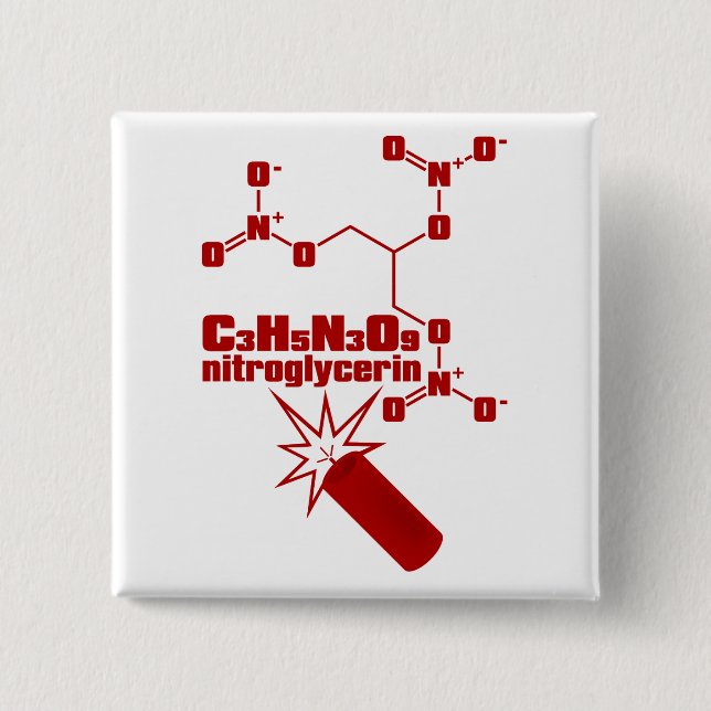Bóton Quadrado 5.08cm nitroglicerina (Frente)