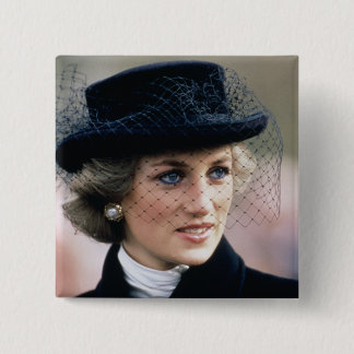 Bóton Quadrado 5.08cm No.44 princesa Diana France 1988
