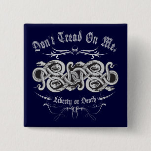 Bóton Quadrado 5.08cm Nó do cobra de DTOM