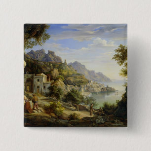 Bóton Quadrado 5.08cm No golfo de Salerno, 1826