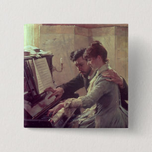 Bóton Quadrado 5.08cm No piano