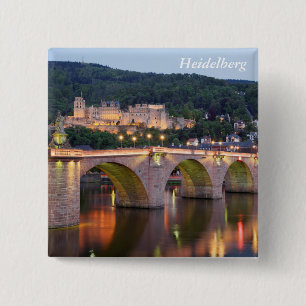 Bóton Quadrado 5.08cm Noite de Heidelberg