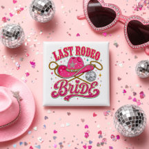Noiva do Último Rodeo Disco Cowgirl Rosa