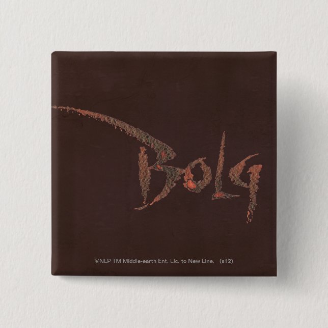 Bóton Quadrado 5.08cm Nome do Bolg (Frente)