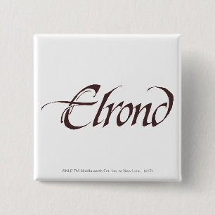 Bóton Quadrado 5.08cm Nome ELROND™ Sólido