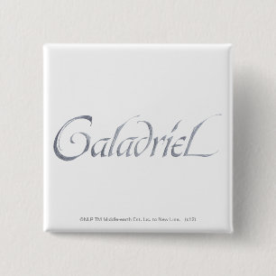 Bóton Quadrado 5.08cm Nome Galadriel texturizado