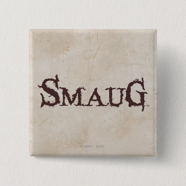 Bóton Quadrado 5.08cm Nome SMAUG™ (Frente)