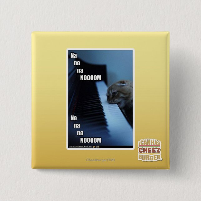 Bóton Quadrado 5.08cm Nooom do na do na do Na (Frente)