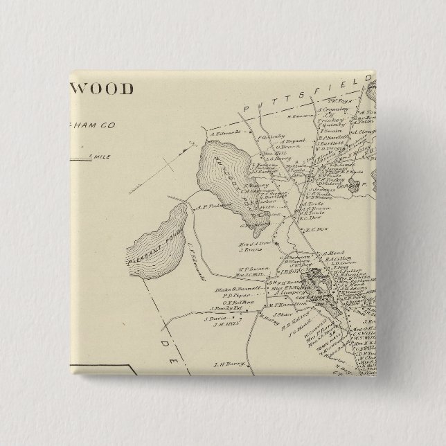 Bóton Quadrado 5.08cm Northwood, Rockingham Co (Frente)