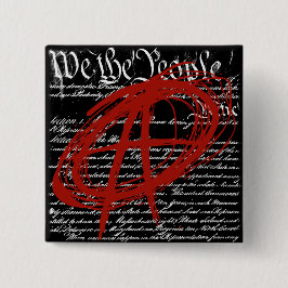 Bóton Quadrado 5.08cm Nós as pessoas: Anarquia