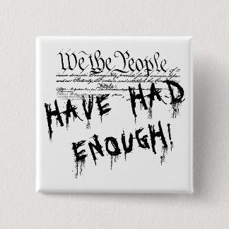 Bóton Quadrado 5.08cm Nós as pessoas! Botão de Protesto Político