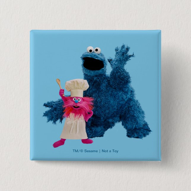 Bóton Quadrado 5.08cm Nós Somos Foodies | Dose clássica (Frente)