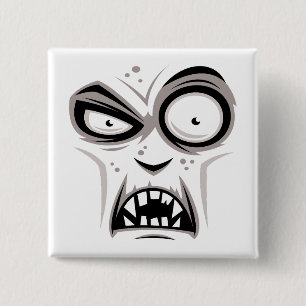 Bóton Quadrado 5.08cm Nosferatu Vampire Face