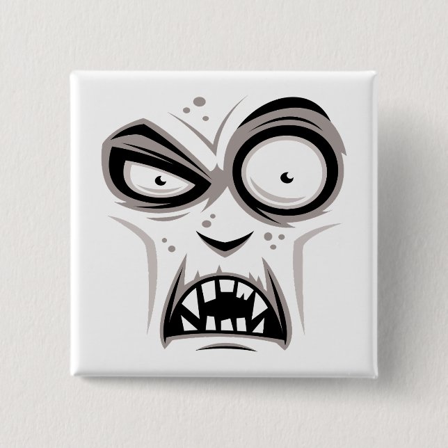 Bóton Quadrado 5.08cm Nosferatu Vampire Face (Frente)
