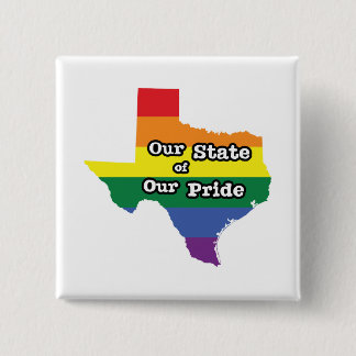 Bóton Quadrado 5.08cm Nosso Estado de Orgulho | Texas
