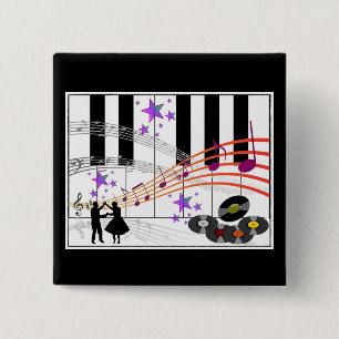 Bóton Quadrado 5.08cm Nostalgia do Salto Sock