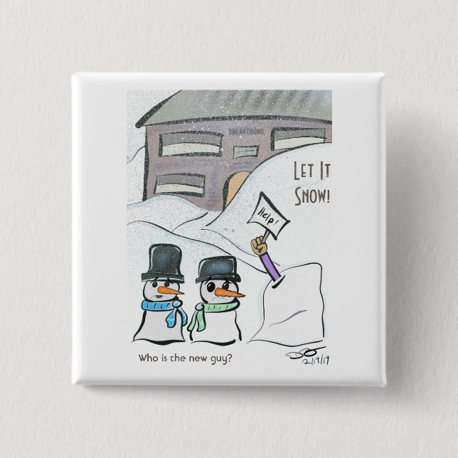 Bóton Quadrado 5.08cm Nova Cara (Frente)